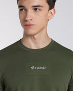 Men's Areo Half Sleeve T-shirt Olive Green