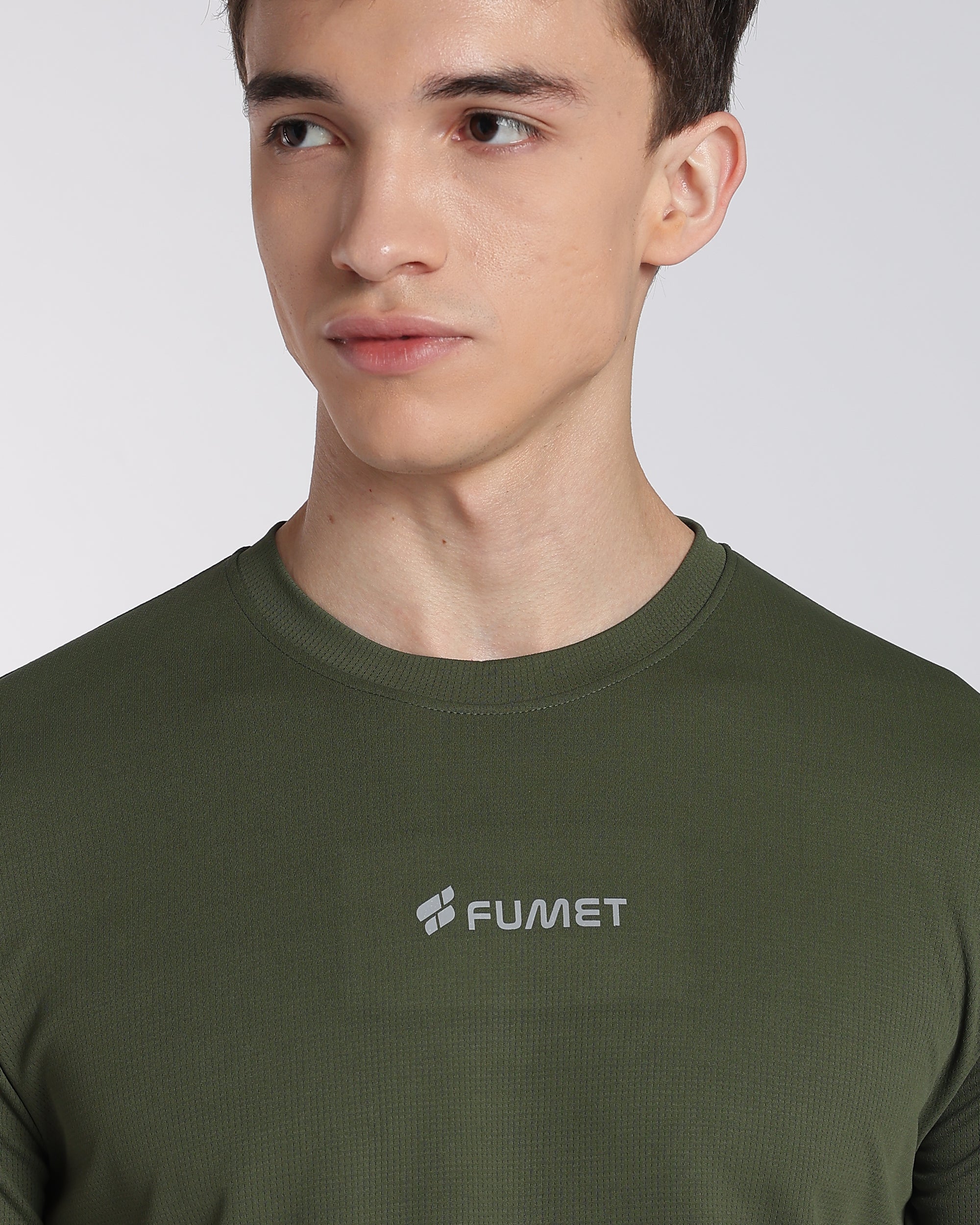 Men's Areo Half Sleeve T-shirt Olive Green