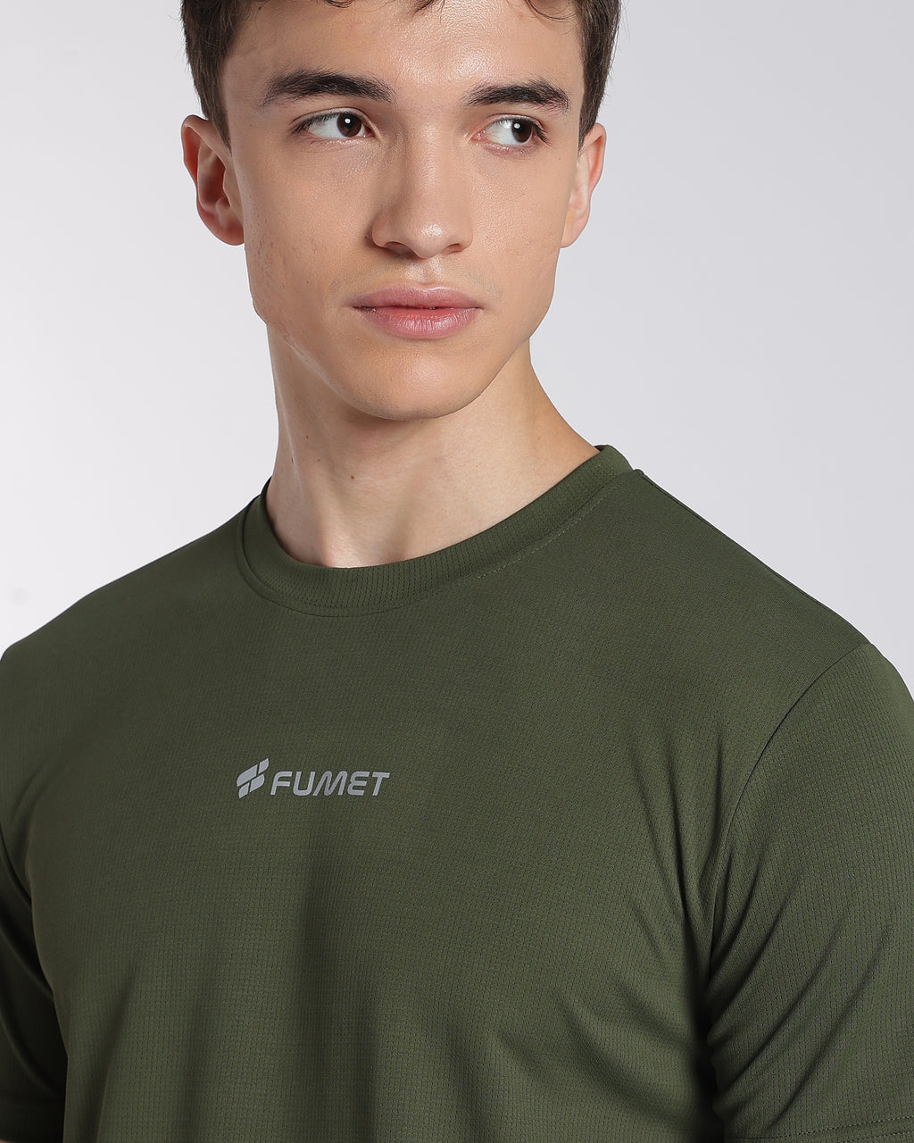 Men's Areo Half Sleeve T-shirt Olive Green