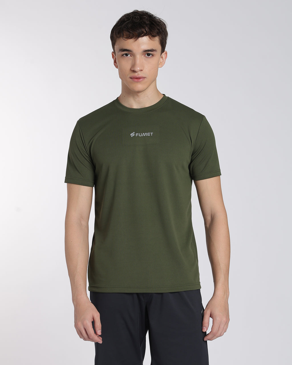 Men's Areo Half Sleeve T-shirt Olive Green