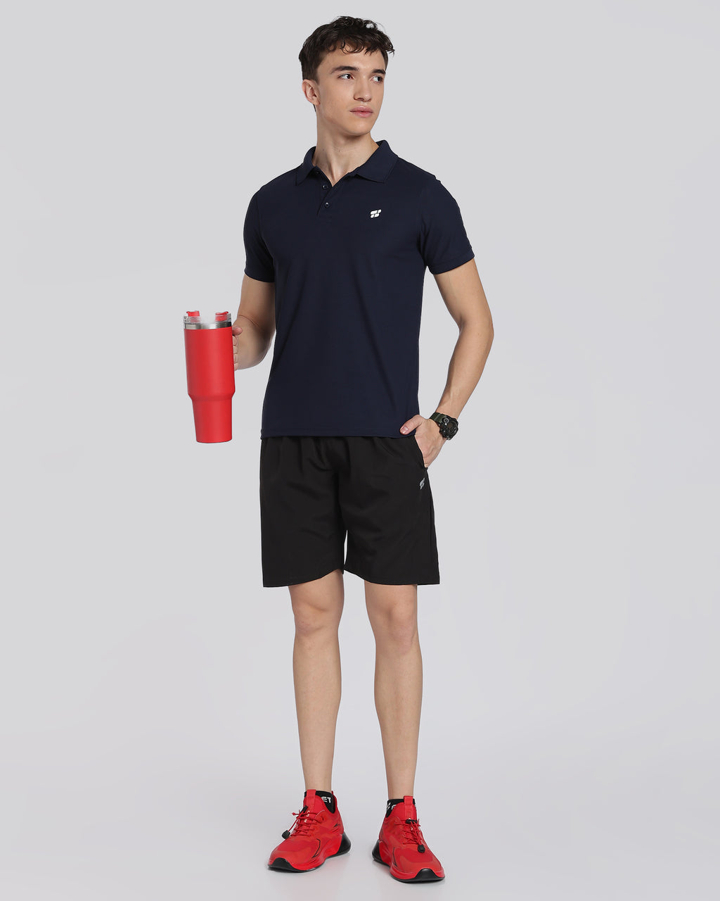 Men's Classic Half Sleeve Polo T-shirt True Navy