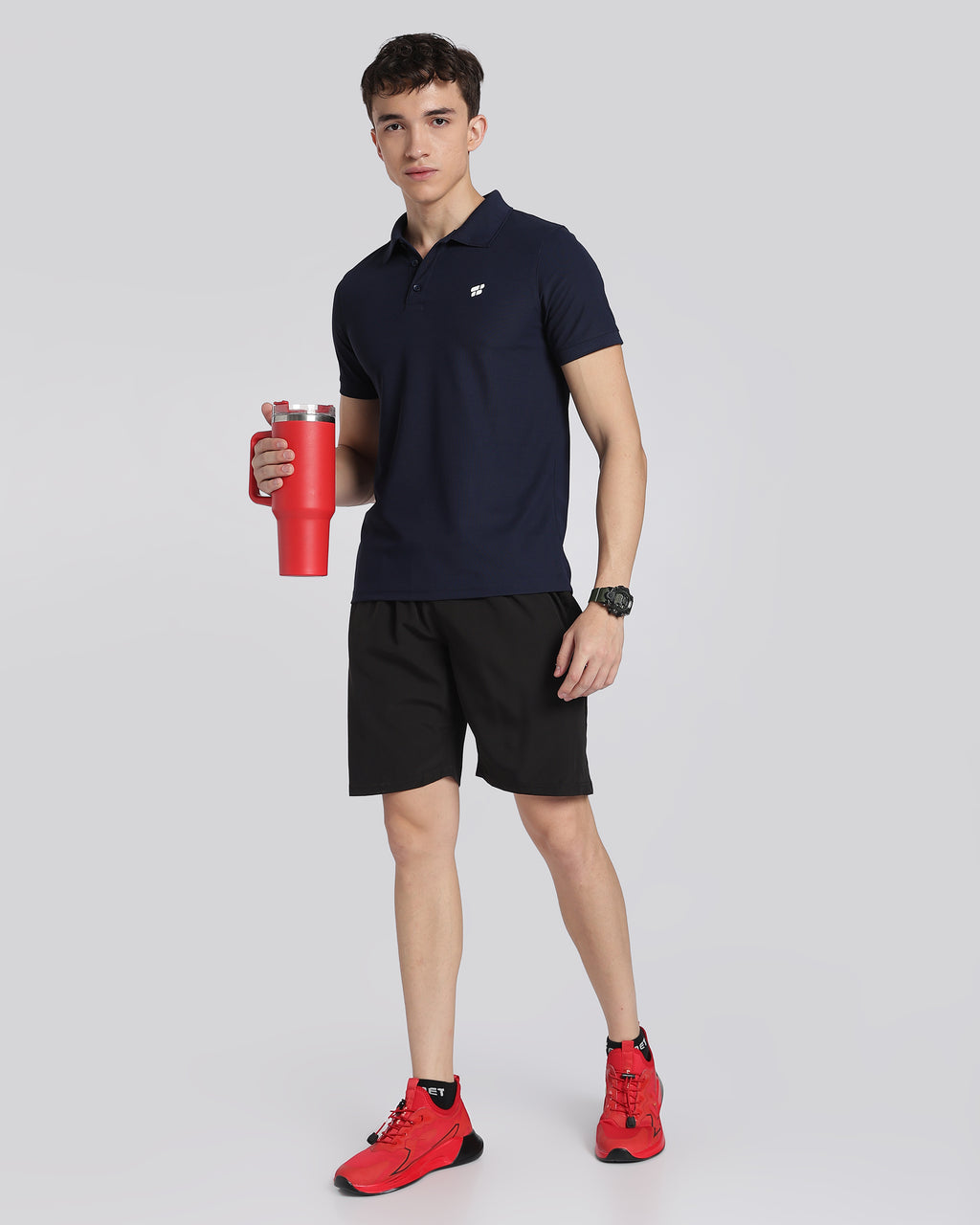Men's Classic Half Sleeve Polo T-shirt True Navy
