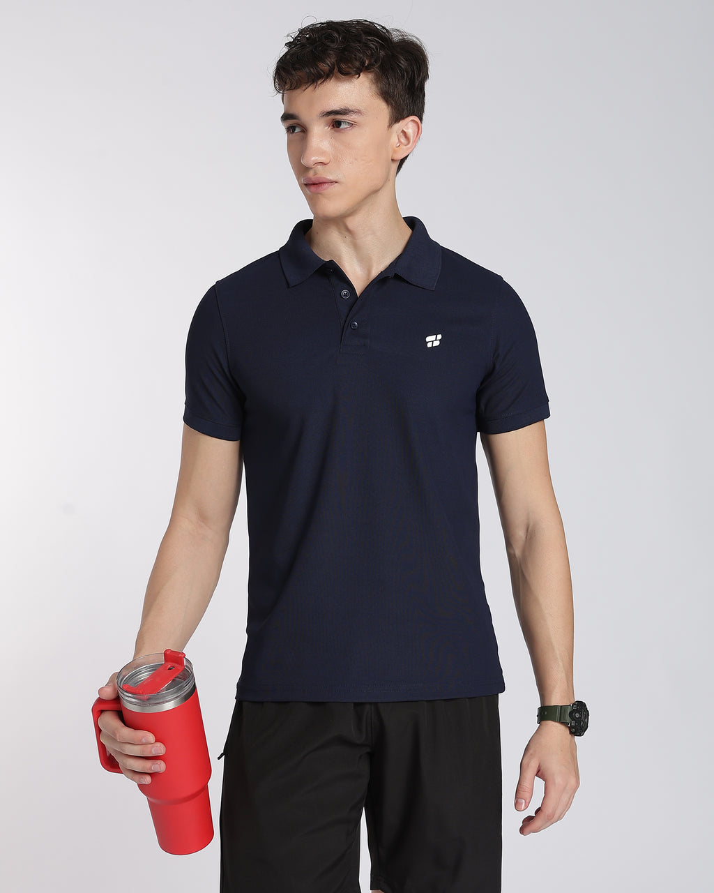 Men's Classic Half Sleeve Polo T-shirt True Navy