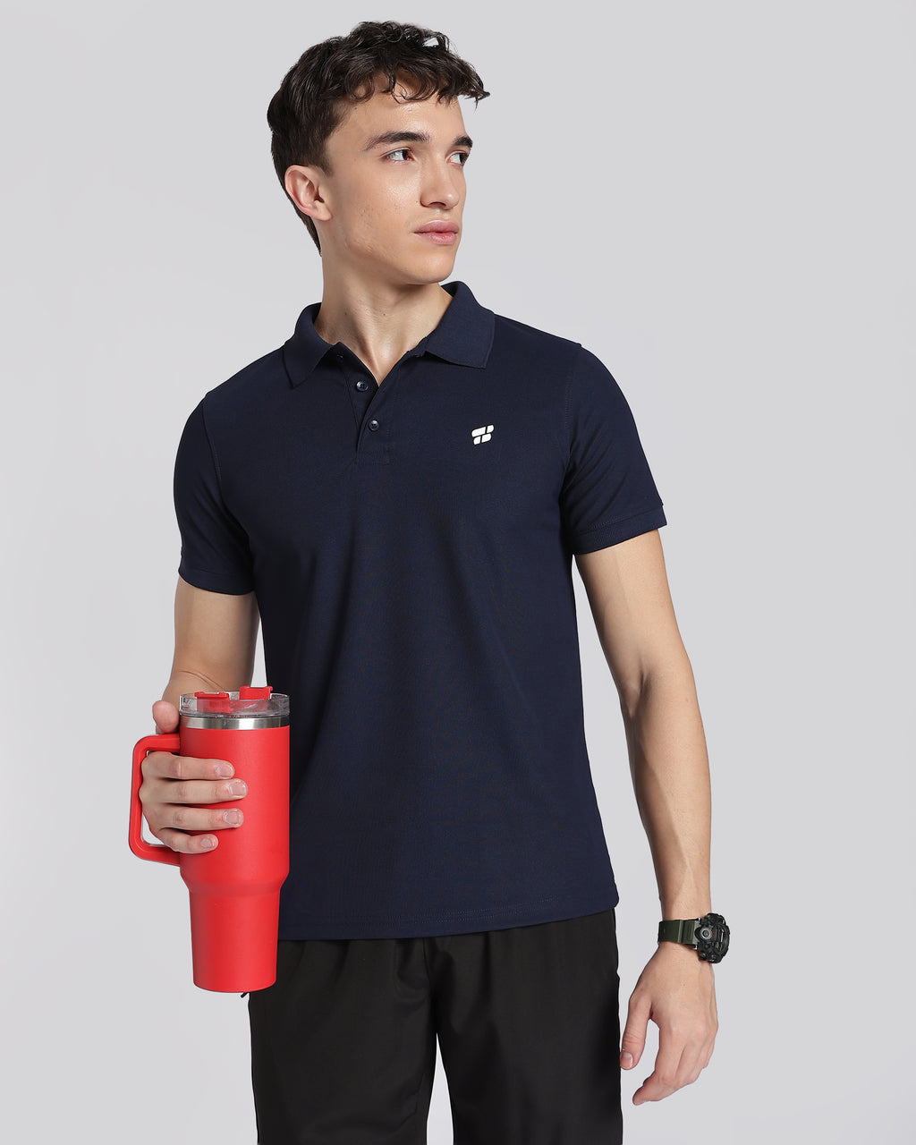 Men's Classic Half Sleeve Polo T-shirt True Navy