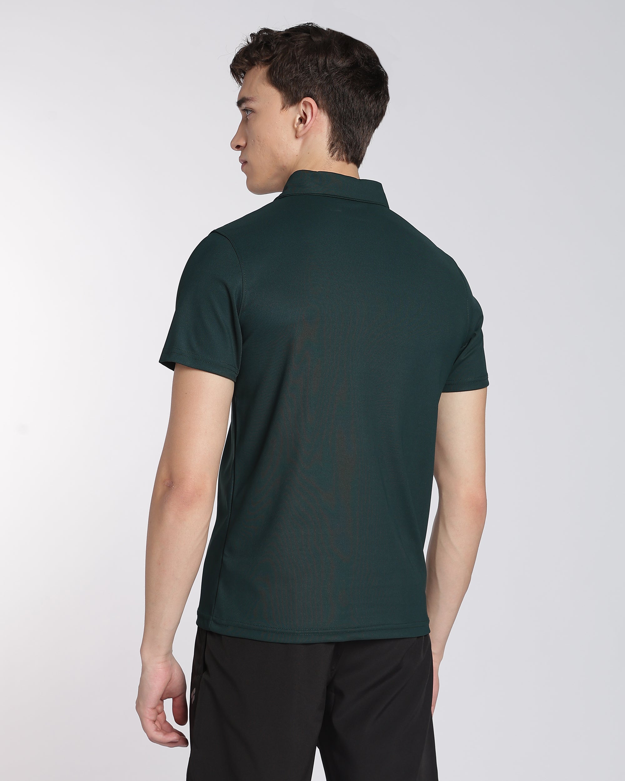 Men's Mars Half Sleeve Polo T-shirt Pine Green