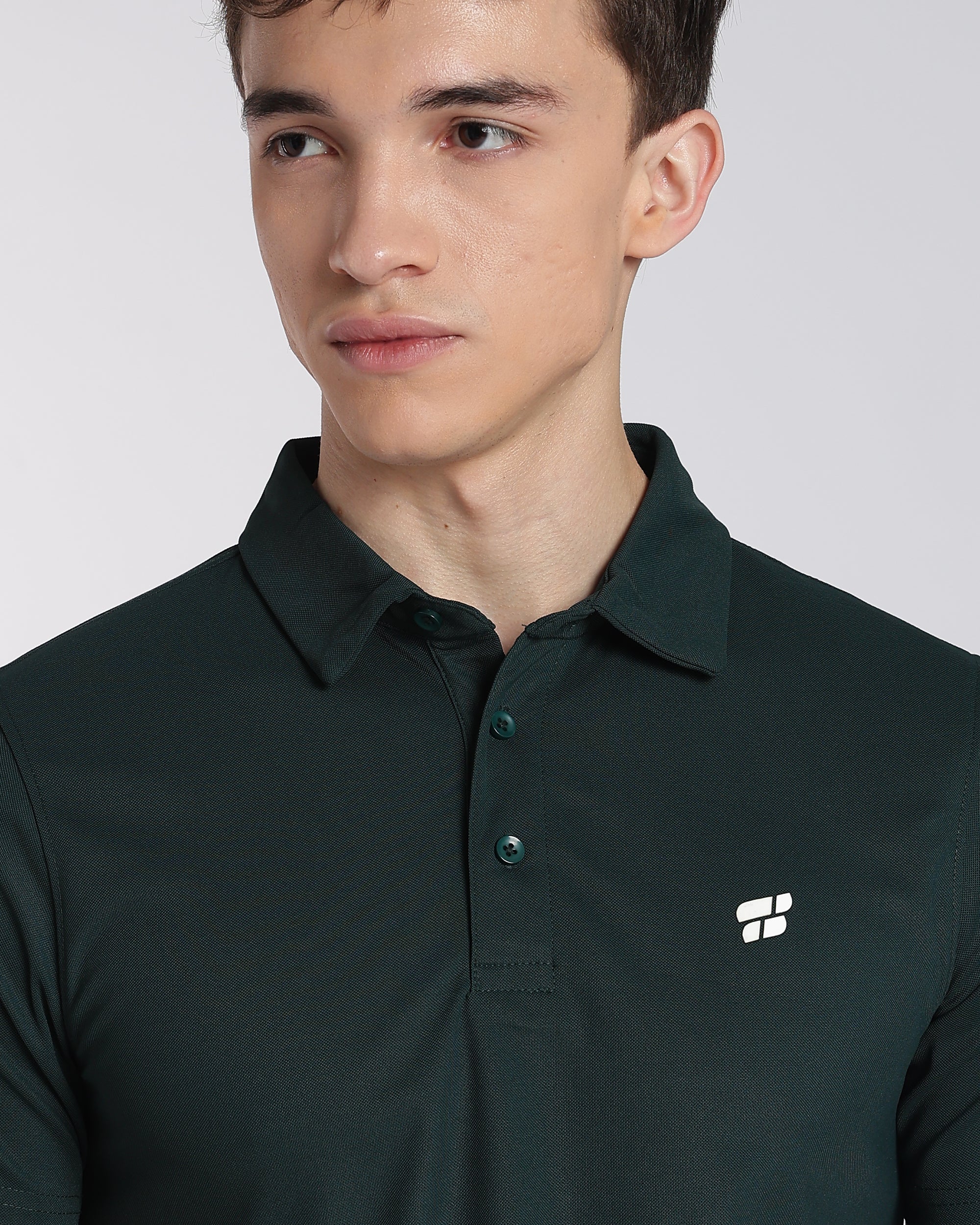 Men's Mars Half Sleeve Polo T-shirt Pine Green