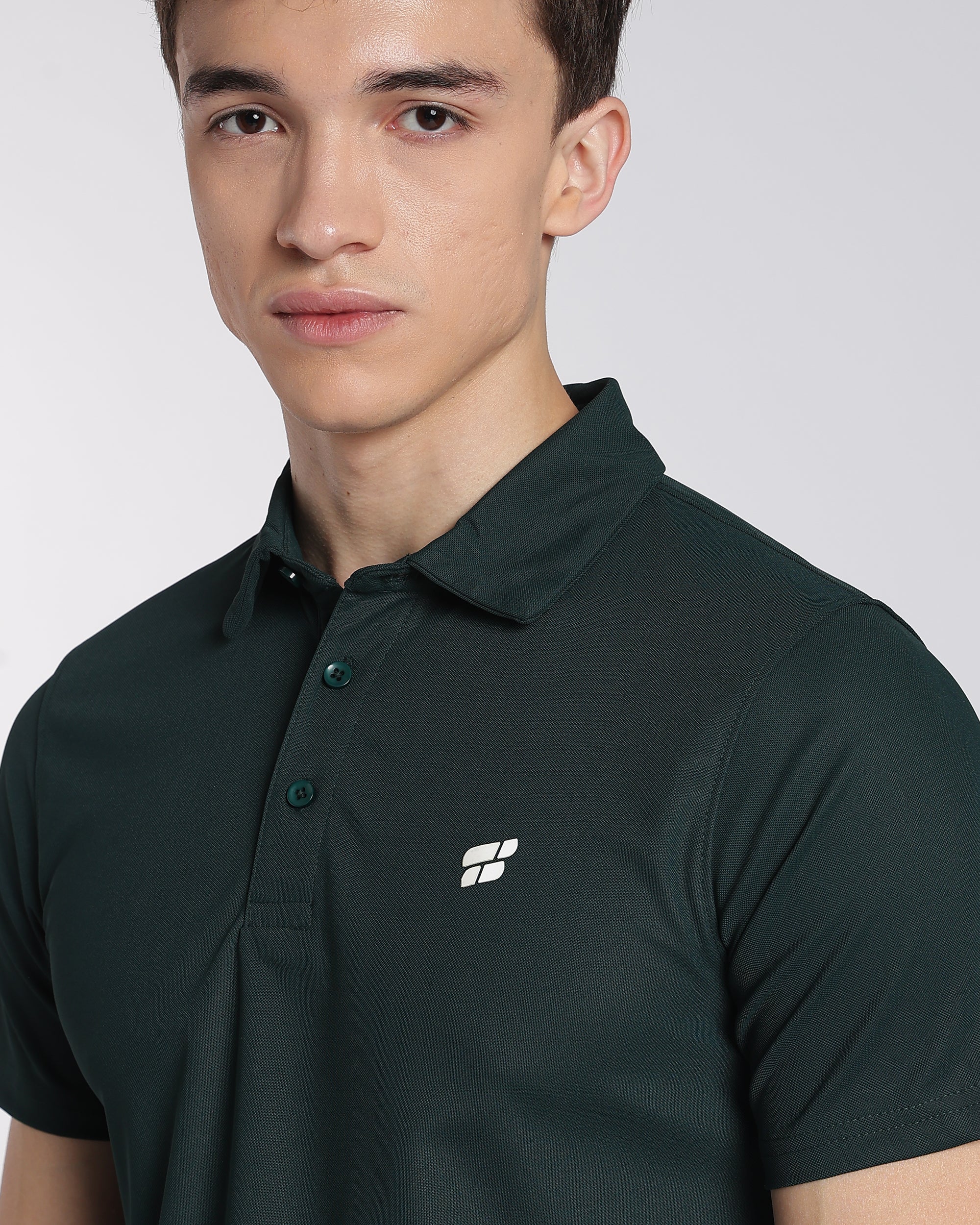 Men's Mars Half Sleeve Polo T-shirt Pine Green