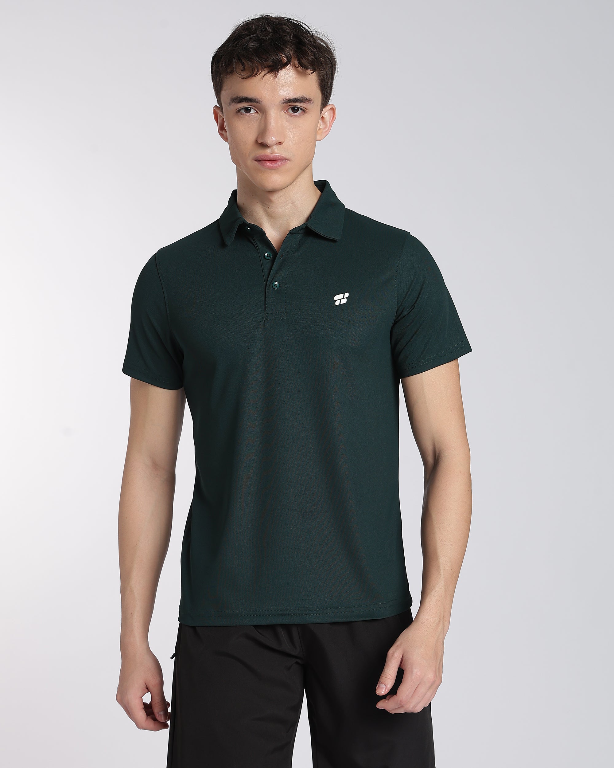 Men's Mars Half Sleeve Polo T-shirt Pine Green