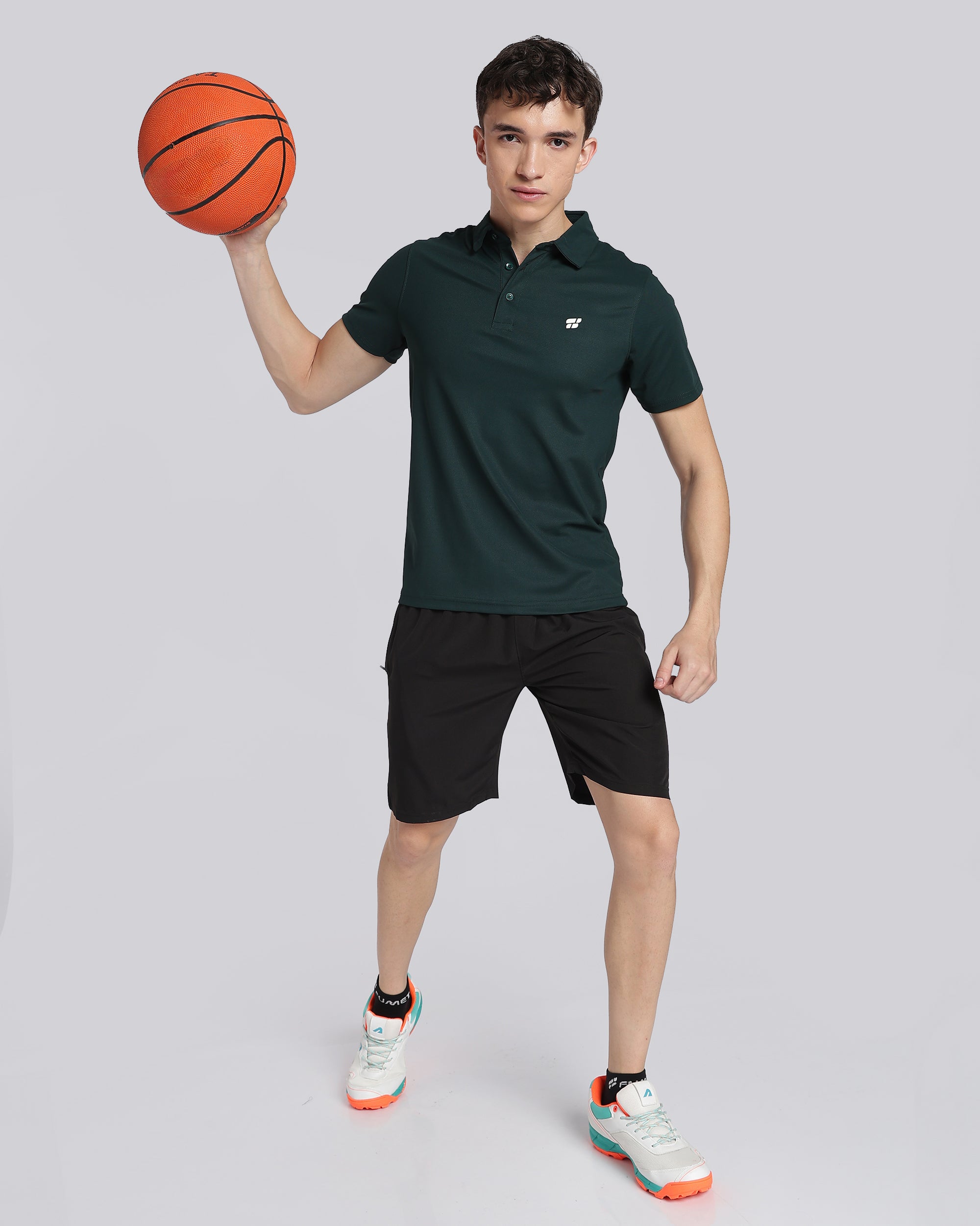 Men's Mars Half Sleeve Polo T-shirt Pine Green