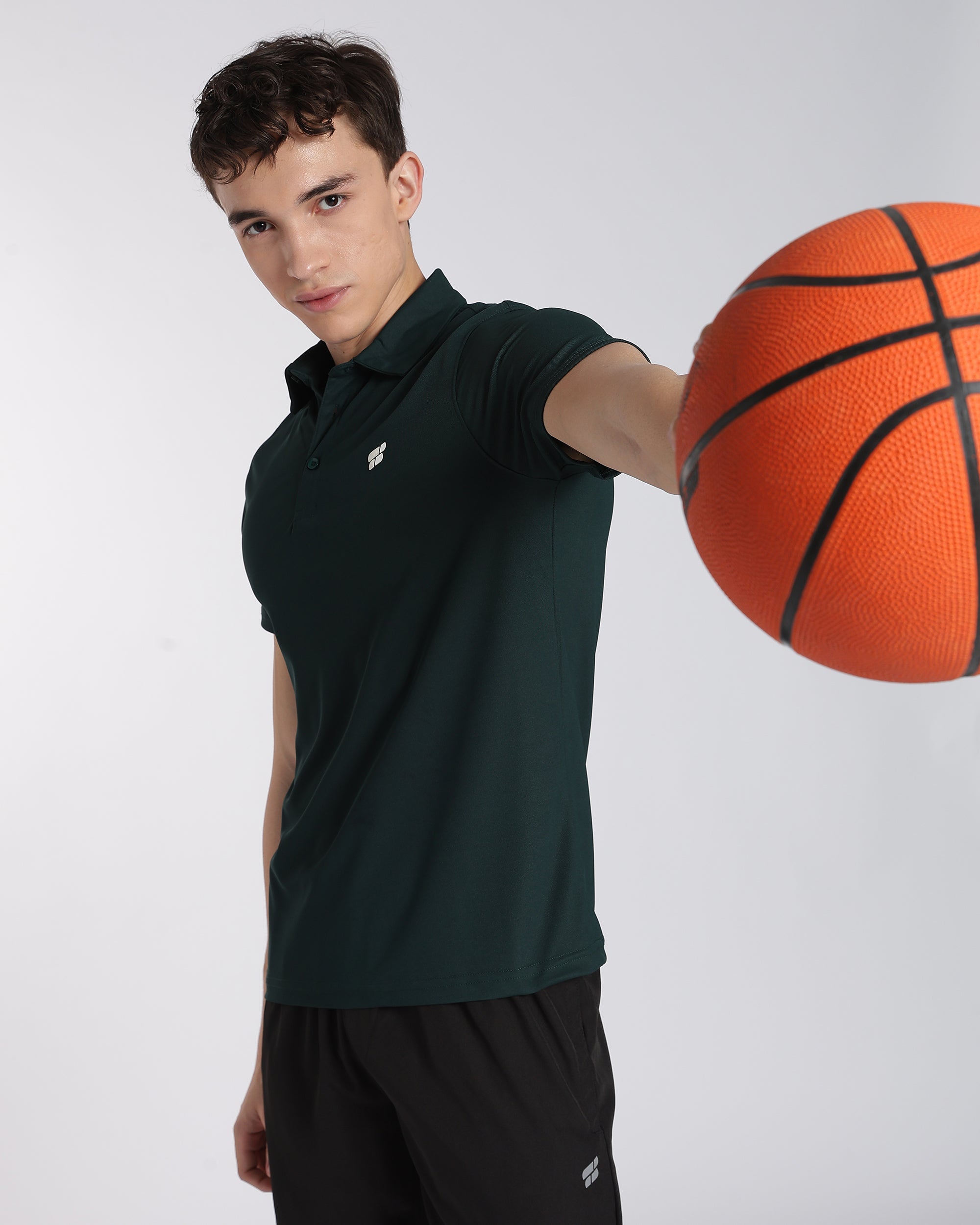Men's Mars Half Sleeve Polo T-shirt Pine Green
