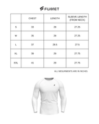 Men's Skin Full Sleeve Compression T-shirt White